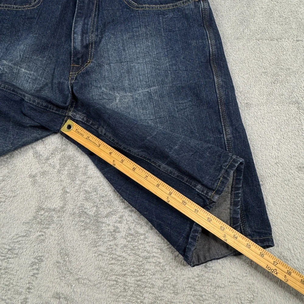 Phat Classic Original Mens Dark Wash Denim Carpenter Shorts Size 32 Indigo Y2K - Picture 8 of 9